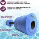 Kemp USA Aquatic Bar Float 26 Inch Soft Foam Padded Dumbbell Set for Swimming Pool Exercise Water Aerobics Fitness Training Non Water Absorbing Buoyant Swim Workout Equipment