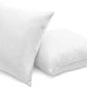 SNUG&COZY Luxury Goose Down Feather Pillow Inserts - 20x20IN, Double Layered Down-Proof Design, Ultra-Soft Cover, High Fill Weight, Pack of 2, White