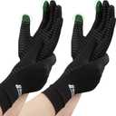 2-Pairs Pack Copper Full Finger Compression Gloves, Copper Arthritis Gloves for Women & Men Relieve Pain from Arthritis Pain, Swelling and Rheumatoid, and Everyday Hands Support (Medium (Pack of 2))