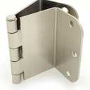 3.5 Inch Swing Clear Offset Door Hinge (5/8" Radius, Satin Nickel)