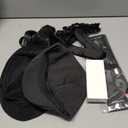 1920s Mens Costume Accessories Outfit Fedora Hat Vintage Roaring 20s Costumes Gangster Accessories for Gatsby Party (Black)