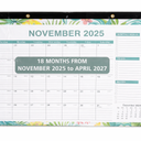 Desk Calendar 2025-2027, November 2025 to April 2027 with TO-DO List 16.5 * 12 Inch, 2025-2027 Desk Calendar for Home or Office Planning and Organizing Pack Of 2