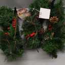Green Christmas Wreath with Pine Cones, Berry Clusters & Abundant Branches - 24"(16' Frame) Winter Wreath Hanging Decor