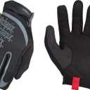 Mechanix Wear: Utility Work Gloves with Secure Fit, Touchscreen Capable, High Dexterity, Synthetic Leather Glove for Multi-purpose Use, Work Gloves for Men, Black (Black, Large)