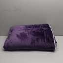 Bedsure GentleSoft Sherpa Fleece Blankets Queen Size for Bed - Thick and Warm Throw Gifts for Women and Girls, Soft Fuzzy Plush Queen Christmas Blanket for Winter, Purple, 90x90 Inches