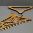 Wooden Hangers 8 Pack, Heavy Duty Wood Hangers for Coats, Suits, Jackets, Closet & Pants Durable Premium Wood Hanger with 360-Degree Rotatable Hook and Notches, Natural