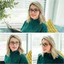 AMOMOMA Trendy Oval Reading Glasses for Women,Men Blue Light Blocking Computer Readers Retro Metal Frame AM6167