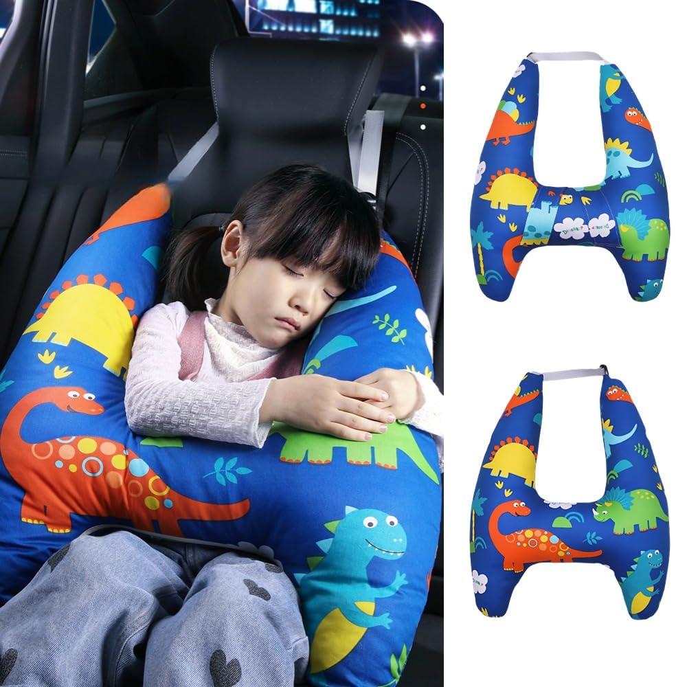 Travel Pillow Car Pillow for Kids 6 Years Old+ Kid Car Sleeping for The Back Seat of Car Seat Belt Adjuster Neck Shoulder Support on Road Trips Cartoon Anime Gift Ideas(Dinosaur) Travel Pillow Car Pillow for Kids 6 Years Old+ Kid Car Sleeping for The Back Seat of Car Seat Belt Adjuster Neck Shoulder Support on Road Trips Cartoon Anime Gift Ideas(Dinosaur)