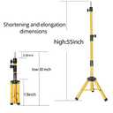Heavy Duty Wig Stand Tripod - 55 Inch Mannequin Head Stand Wig Head Stand Adjustable Wig Tripod Stand for Styling (Golen,Mannequin Head Not Included)