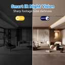 1080P HD Wireless Camera Smoke Detector for Home Security with App Control & Motion Detection,WiFi Indoor Security Camera with Night Vision & Loop Recording for Office,Garage,Shop,Pet