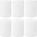 Hedume 6 Pack White Frosted Glass Shades Replacement, 5.5" Height - 4" Diameter - 1.7" Fitter, Cylinder Glass Lamp Shade Replacement for Wall Sconces, Pendant Light, Floor Lamps