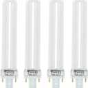 FLYPIG 4 pcs/Set Replacement UV-9W U-Shaped 365nm Light Bulb Lamp Bulb Tube for Nail Art Dryer UV Top Coat UV Builder Gel Lamp Light