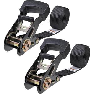 Ayaport Endless Ratchet Straps (No Hooks) 1" x 4' Heavy Duty Small Ratchet Tie Down Straps 1860lbs Break Strength Black Tie Downs for Cargo, Truck Bed, Motorcycle