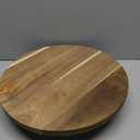Juvale Round Acacia Wood Cake Stand for Wedding - Wooden Cake Stand for Appetizers and Desserts (12.75 Inches)