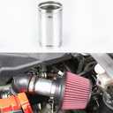 2.75" (70mm) OD Straight Adapter Aluminum Joiner Pipe, 4.7" (120mm) Long Air Intake Connector Tube, Polished Finish