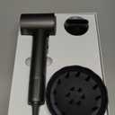 Hair Dryer with 110000 RPM High Speed 1400w Motor for 1-5min Fast Dry, 3 Heat/Cool Wind Level & 49db Low Noise,1.5 Billion Plasma & Travel Blow Dryer (Dark Black)