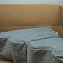 Dog Stairs 4 Steps for Small Dogs and Cats to Get on High Beds, Couch or Car, Pets Can Climb, Sit, Lie Down or Perch to Look Out Windows on The Spliceable Ramp, Provides Support, Grey19" H