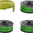 Trimmer Spool Line for SEYVUM 40V String Trimmer, Edger Spool Line, 0.08-inch Weed Trimmer Spool, 3-Pack 16.5 ft Spool Lines, Replacement Cap Included
