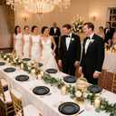 EI 150pcs Black Plastic Plates,Black and Gold Fancy Plate,Gold Plastic Silverware,Black and Gold Dinnerware Set,Premiun Heavy Duty Taleware,Perfect for Party,Wedding,Christmas,New Year