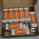24 Pcs Easter Beauty Gifts Bulk Carrot Lip Balm Bulk Moisturizing Nourishing Lip Care Easter Basket Stuffers Goodie Bag Fillers Spring Gift Ideas for Women Adults (Red Velvet Carrot Cake)