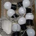 imprsv Battery Operated String Lights for Marquee Light Up Letters Numbers LED 8-Bulb White Indoor Outdoor Cool White Light Bulbs Bedroom Wall Christmas Decor Wedding Birthday Party Decorations