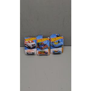 Pack Of 3 Hot Wheels Cars (Dodge Van, Road Bandit, Deora lll)