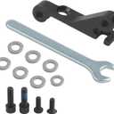 Brake Caliper Mounting Adapter Fit For IS Style Brake Mounts To Flat Mount, Wrench And Hardware Set, Rear Work With 160Mm Disks, Front for 180mm disks