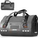2 x LIBZAKI Large Waterproof Rolltop Duffel Bag-Heavy Duty Motorcycle Dry Bag for Traveling, Camping, Gym,Beach,Kayaking,Quick Release Buckles 70L