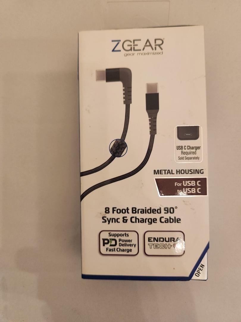 GEAR 8 Foot Braided 90° Sync & Change Cable