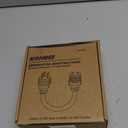 Kohree NEMA L5-30P to L14-30R Adapter Cord, 3 Prong to 4 Prong Generator Adapter, STW 10 AWG 12", 30 Amp L5-30P Male Generator to L14-30R Transfer Switch Female Adapter, Yellow