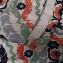 Eclipse Fabric Shower Curtain Geometric Medallion Print 71" x 70"