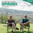 SUNNYFEEL Camping Directors Chair, Heavy Duty,Oversized Portable Folding Chair with Side Table, Pocket for Beach, Fishing,Trip,Picnic,Lawn,Concert Outdoor Foldable Camp Chairs, 21 inches x 25 inches x 36 inches