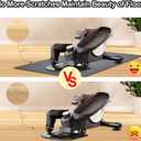 Non-Slip Mat, Apply to Under Desk Elliptical Peddler While Sitting, Perfect for Electric Seated Foot Pedal Exerciser, Enhanced Stability & Floor Protection