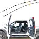 Rear Door Upper Latch Cables Left and Right Side Compatible with 1997-2004 Ford F150, 1997-1999 F250, 2004 F150 Heritage - Extended Cabs Only - Replaces 6L3Z18264A27A 6L3Z18264A26A