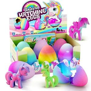 Dan&Darci Unicorn Hatching Surprise Eggs for Kids - 6 Pack - Grows 600% - Unicorn Toys for Girls Age 3-8 - Birthday Gift Ideas and Party Favors for 3+ Year Old Girl - Gifts for Ages 3 4 5 6 7 8 Years