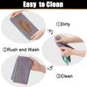 Mordimy 24 Pack Kitchen Cloths Dish Towels (10" x 10", Grey & Green), Super Soft and Absorbent Dish Cloths, Coral Velvet Microfiber Cleaning Cloth, Nonstick Oil Fast Dry Dishcloths