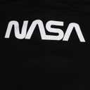 Popfunk Classic NASA Circle Logo Men's Hoodie with Front and Back Print (Black, XL)