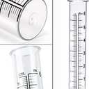 BIUWING 6 inch Rain Gauge Replacement Tube Glass for Yard Garden and Outdoor Home, with Tube Brush, Best Rated,2 Packs