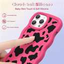 for iPhone 13 Pro Phone Case, Curly Wavy Frame with Cute Pattern