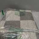 Washable Rug 5x7 Checkered Rug, Beige and White Area Rug, Boho Large Rugs for Living Room, Low Pile Lightweight Indoor Carpet with Non-Slip Backing for Bedroom Classroom Playroom Kids