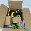 Electric String Trimmer Cordless with 2x2.0Ah Battery, 20V Battery Powered 12-inch Lawn Mover & Edger Lawn Tool with Charger, Powered Grass Trimmer with 8pcs Spool Line for Yard, Garden, Green