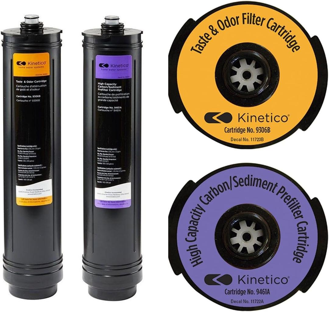 KINETICO K5 REVERSE OSMOSIS TASTE ODOR 9306B & CARBON SEDIMENT FILTER 9461A CARTRIDGE