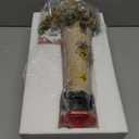 17.1" Solar Lighthouse with Rotating Beacon,Big Solar Powered Lighthouse,Outdoor Lighthouse Garden Decor, Waterproof Statue Figurines Outdoor Light House for Yard Lawn Patio Gifts (Yellow)