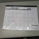 Desk calendar 2025-2026 Large 22 x 17 inch with Clear Waterproof Cover Jan. 2025-Jul. 2026 18 Months Monthly Planner Schedule Organization, Black (Runs Until Dec 2026)