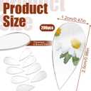 0.5x1 Inch Self-Adhesive Mosaic Tiles, 0.8mm Thick Fancy Tiny Mirror, 200Pcs Teardrop Shape Small Mirrors for Crafts, Silver DIY Mirror Mini Mirrors Wall Stickers for Crafts Art Wall Door Home Decorat