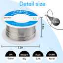 60/40 Tin Lead Solder Wire with Rosin core for Electrical Soldering 0.031 inch(0.8mm-50g)