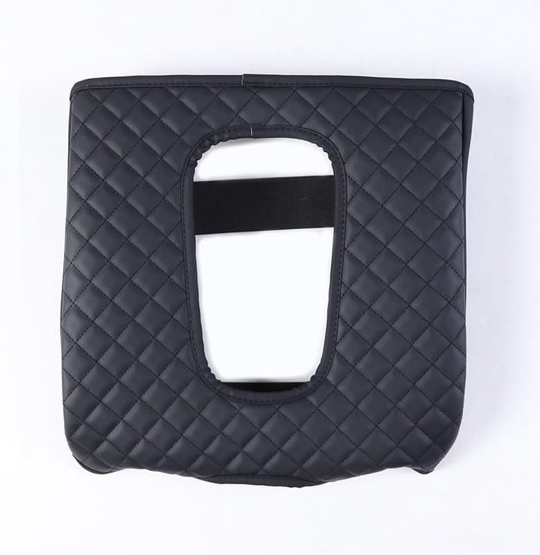 Center Console Armrest Seat Box Cover Compatible with Cadillac Escalade 2015-2020, Center Console Protector Cover Cushion Lid Protector Pad Anti-Scratch Leather Interior Accessories (Plaid style)