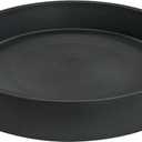 Plant Saucer Tray for Ceramic Plastic Pots, 8 inch Plant Saucers for Indoors, Pot Saucers Trays, Bird Bath Bowls, Flower Planter Water Drip Trays for Pots Base (8", Black)