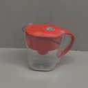 Brita Metro Water Filter Pitcher with SmartLight Change Indicator, BPA-Free, Replaces 1,800 Plastic Water Bottles a Year, Lasts Two Months, Includes 1 Filter, Small - 6-Cup Capacity, Fiery Red