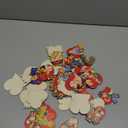 BBTO 36 Pcs Valentines Day Wood Ornaments Retro Valentines Tree Decoration Red Heart Shape Wood Cutouts Decorative Vintage Valentines Day Decoration for Small Tree Home Wedding Party Supplies